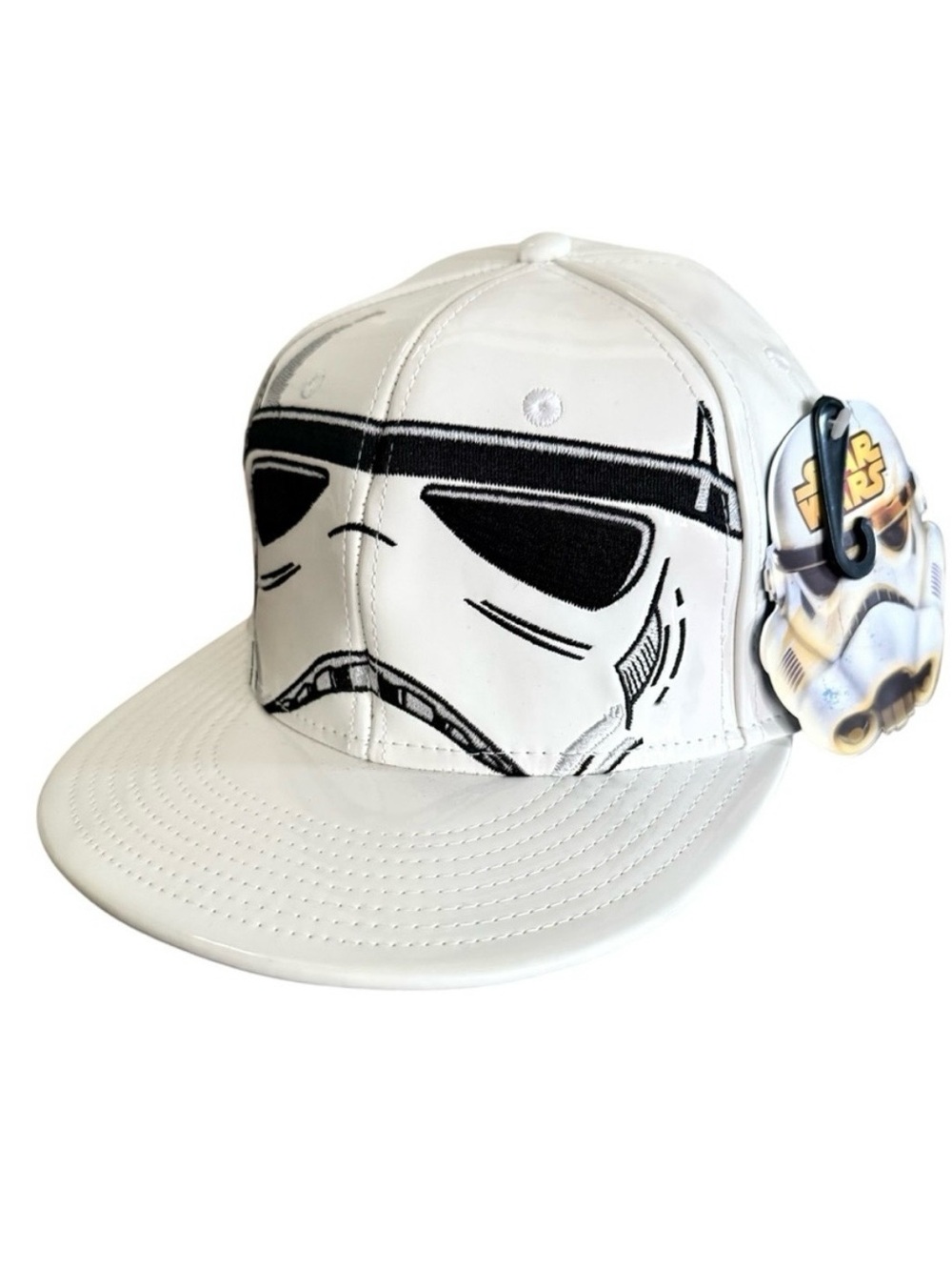 Star Wars Storm Troopers Adult Vinyl Snapback Hat White & Black Disney Lucasfilm